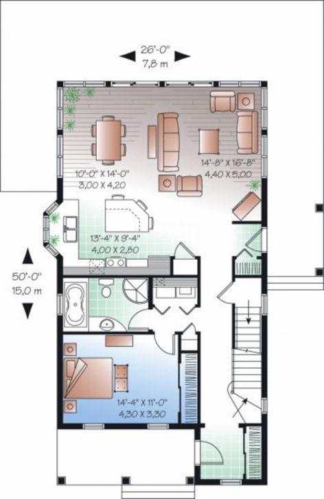 Brilliant House Plan For 27 Feet By 50 Plot Size 150 Square Yards Fancy X 23 * 50 House Plans Picture