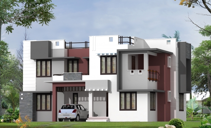 Brilliant Modern Home Design By Greenline Architects & Builders Front Elevation Of Houses Architecture Image