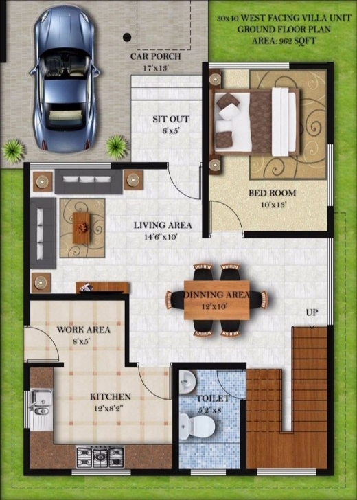 Classy 25×50 House Plan West Facing Beautiful Interesting 25×50 House Plan House Map Design 25*50 West Facing Photo