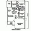 3 Bedroom 2 Bath Bungalow Floor Plan