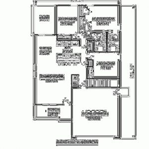 3 Bedroom 2 Bath Bungalow Floor Plan
