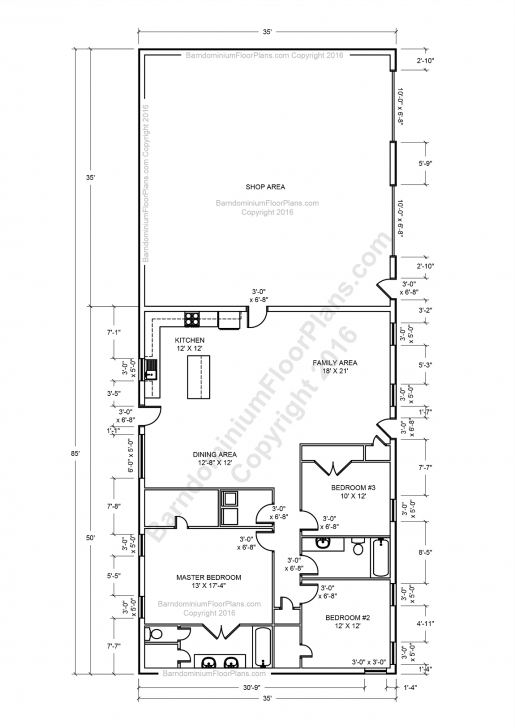 Classy 30×50 Metal Building House Plans Plan No House Plans By House Planning 16*50 Photo