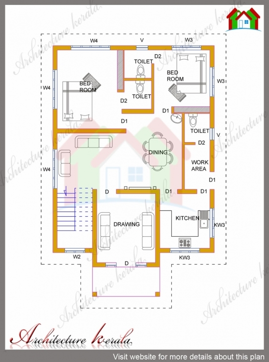Classy 4 Bhk Kerala House In 1700 Square Feet - Architecture Kerala Kerala House Plans With Estimate Image