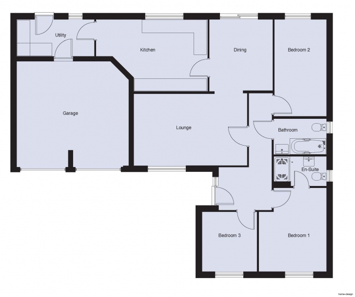 Classy Building Plan For Three Bedroom House In Contemporary Perfect 3 Bed 3 Bedroom Building Plan Photo