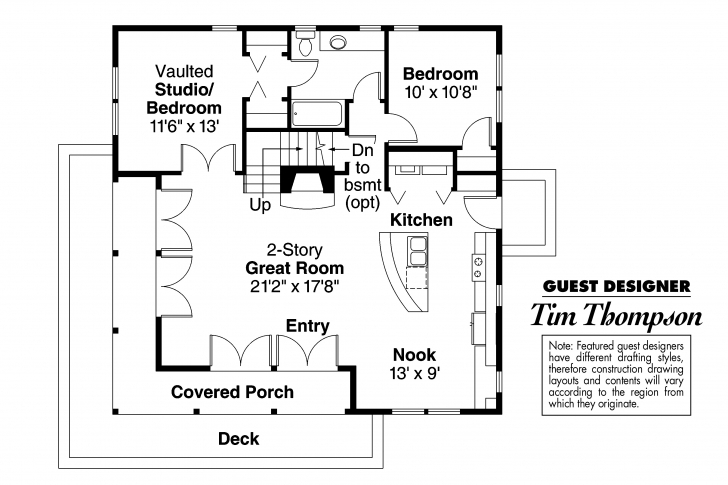 Classy Craftsman House Plans - Cedar View 50-012 - Associated Designs 21 By 50 Floor Plans Picture