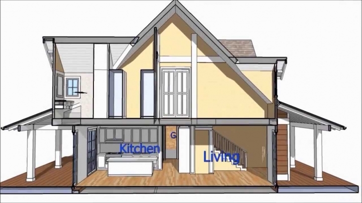 Classy Design An Attic Roof Home With Dormers Using Sketchup. Part 3. Walls Roof Dormer Designs Photo
