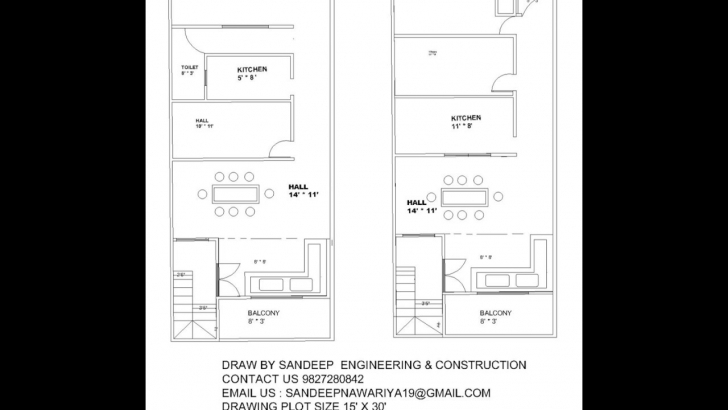 Classy Different Elevation And Design Planning Of 15 X 30 House Contact Us 15X50 House Design Drawing Photo