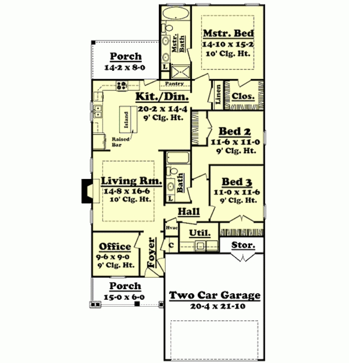 Classy Home Plan 25 X 45 Lovely Download 1700 Sq Ft House Plans With Fice 16 X 45 House Plan Image