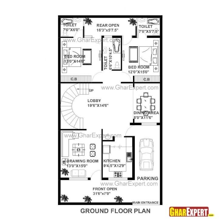 Classy House Plan Of 30 Feet By 60 Feet Plot 1800 Squre Feet Built Area On Gharexpert House Plan Clear Draw Image