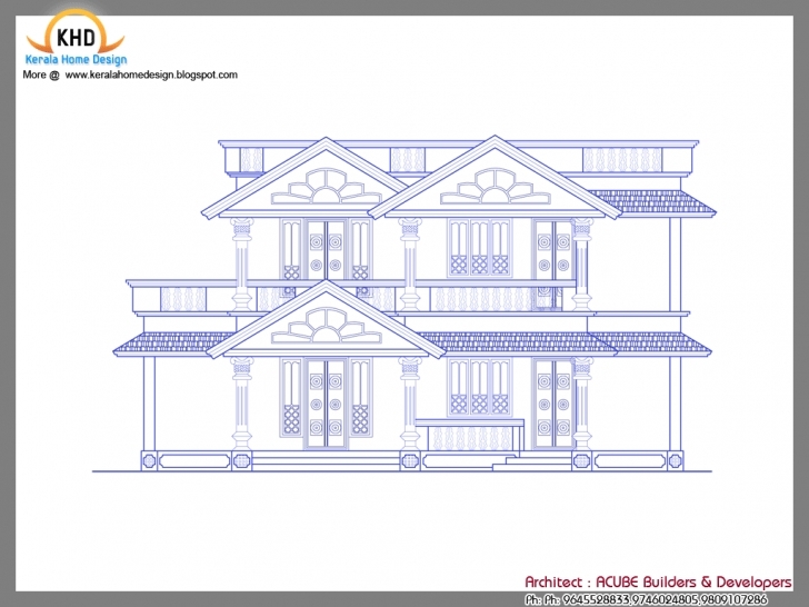 Classy Houses Sample Design Kerala Home Floor Plans - House Plans | #44734 House Plan Drawing Samples Pic