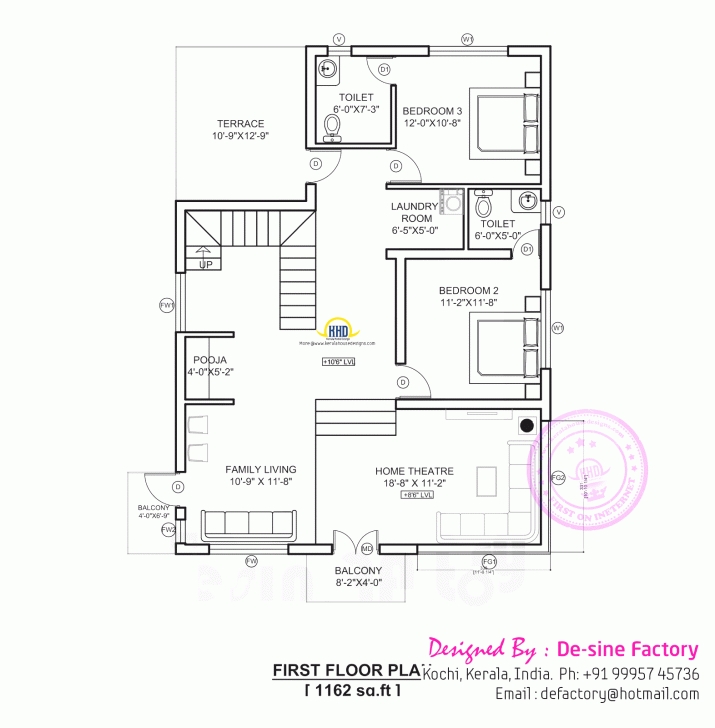 Classy Small Rectangular House Plan Idea Come With Modern First Floor Plan 2D Plan Of Modern Houses Pic