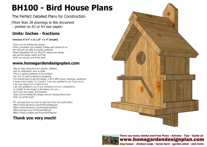 Classy Woodworking Garden Bird House Plans Pdf - Tierra Este | #1788 Bird House Plans Pic
