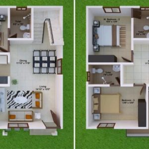 30*50 House North Facing Design