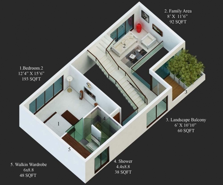 Cool Amusing Group House Plans In India Images - Exterior Ideas 3D - Gaml 15*50 House Design 3D Pic