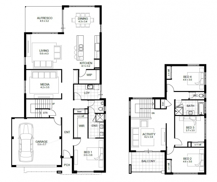 Cool Bedroom: 4 Bedroom House Plans Australia 4 Bedroom Modern House Plans Australia Pic
