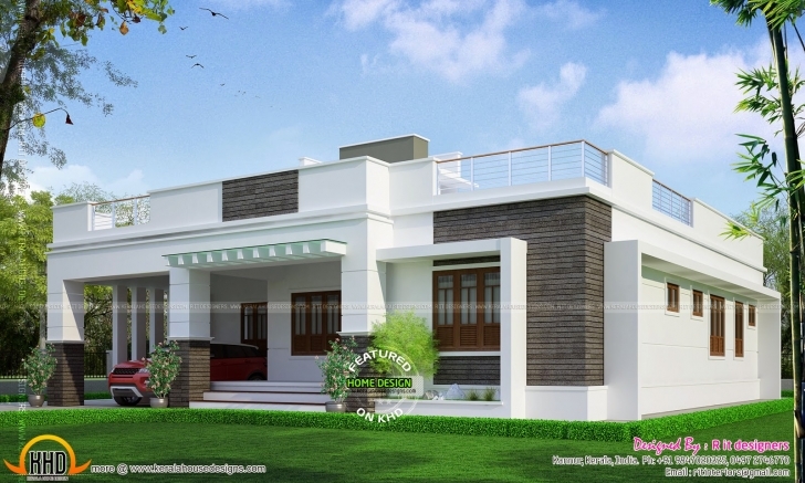 Cool Elegant Single Floor House Design Kerala Home Plans - Home Plans Single Floor Home Front Design In Kerala Image