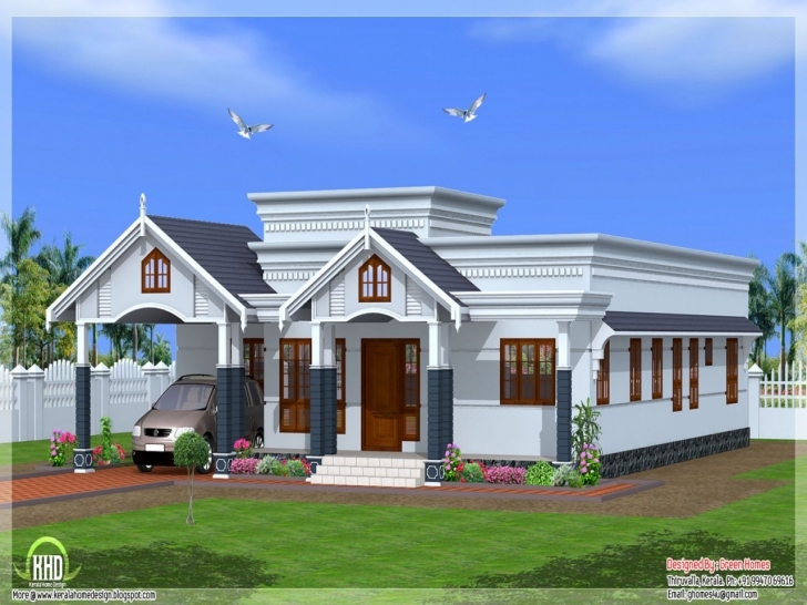 Cool Homey Ideas Single Story House Plans With Elevation 1 Cute New Home Single Floor Home Front Design In Pakistan Photo
