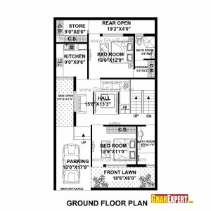 50 Sq Ft House Map