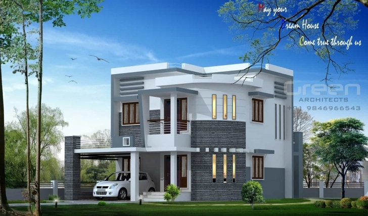 Cool Kerala House Plans And Elevations - Keralahouseplanner Kerala House Elevation Designs Pic