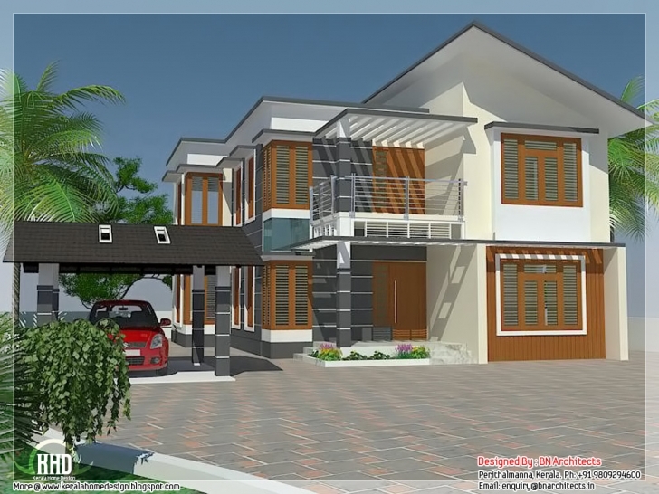 Cool Kerala Model 4 Bedroom House Plans | The Best Wallpaper Of The Furniture Pergola Design House In Kerala Photo