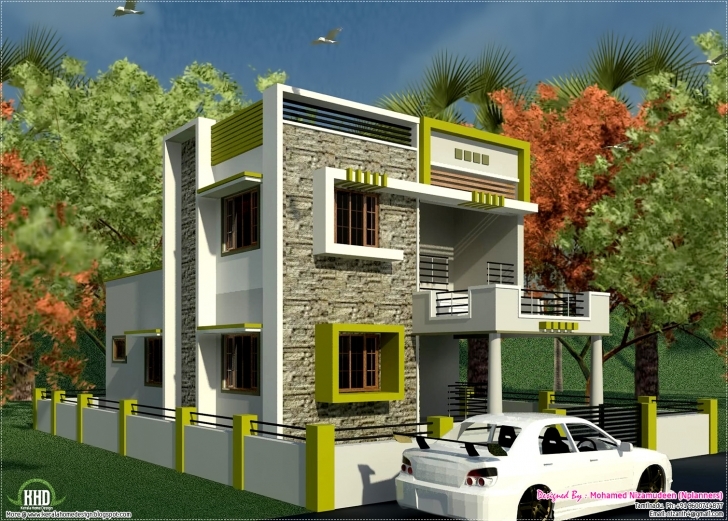 Cool South Indian Style New Modern 1460 Sq. Feet House Design - Kerala Small House Plans In South Indian Style Photo