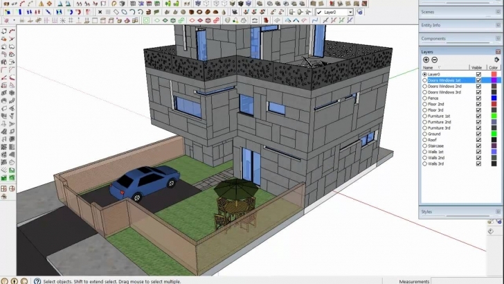 Cool Tip To Export From Sketchup 3D To Autocad 2D - Youtube Autocad 2D Plan To 3D Picture