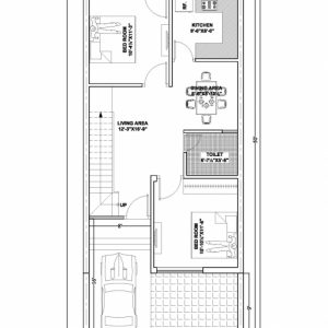 20*50 Duplex House Plan