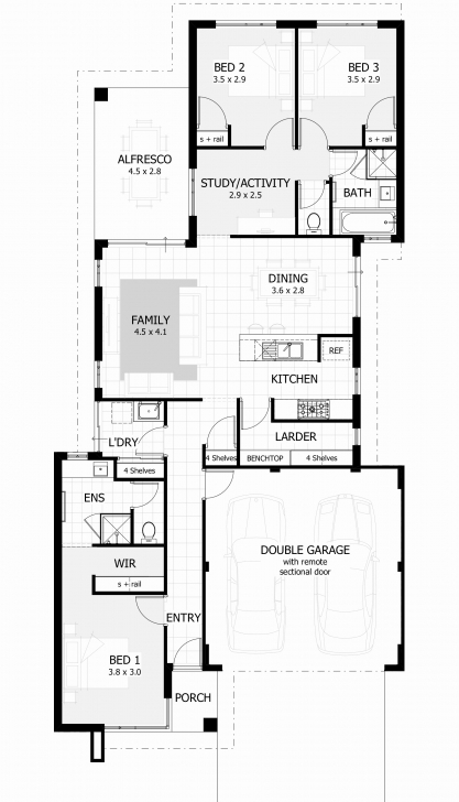Exquisite 3 Bedroom House Plans With Double Garage Australia Fresh House Plans 3 Bedroom House Plans With Double Garage Australia Picture