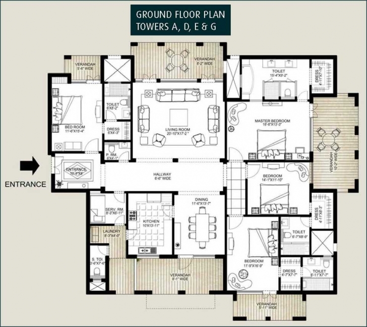 Exquisite Ground Floor 3 Bedroom Plans - Homes Floor Plans Ground Floor Plan For 4 Bedroom Flat Image