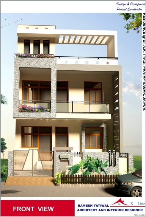 Exquisite Indian Home Front Design At Custom House In India Ideas | Home Design Home Front Design Photo In India Photo