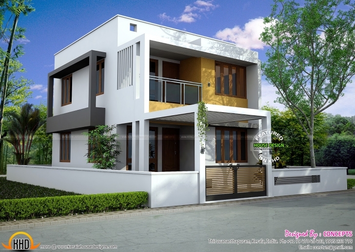 Exquisite Low Budget Modern 3 Bedroom House Design In Kerala | The Base Wallpaper Low Budget Modern 3 Bedroom House Design In Kerala Picture