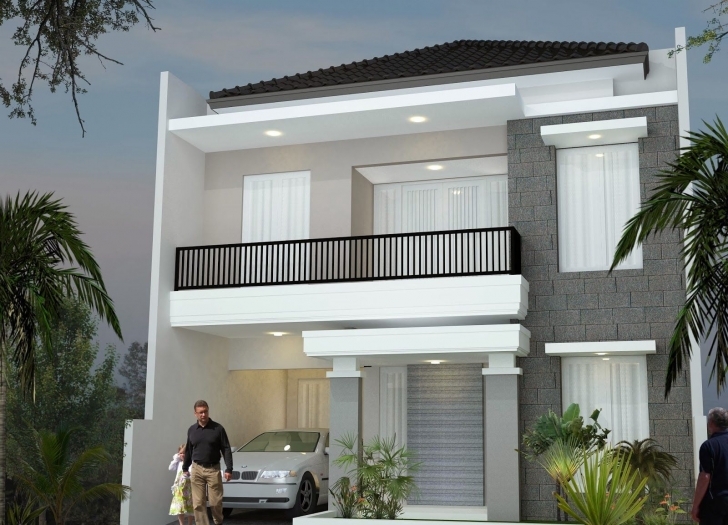 Exquisite Minimalist Design House 2Nd Floor | Desain Rumah Minimalis 2 Lantai 2Nd Floor House Front Design Pic