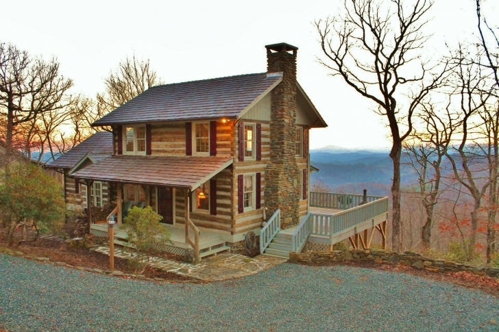 Exquisite Mountain View Log Cabin Rustic Mountain Homes For Sale Picture