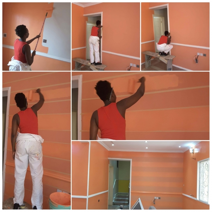Exquisite Udoka Uju: The Lady Painter Transforming Nigerian Homes - For Latest House Painting In Nigeria Pic