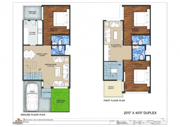 Fantastic 20X45 Duplex Floor Plan Http://wwwhomes.in/projects.php | Flat 20X45 House Plan West Facing Pic