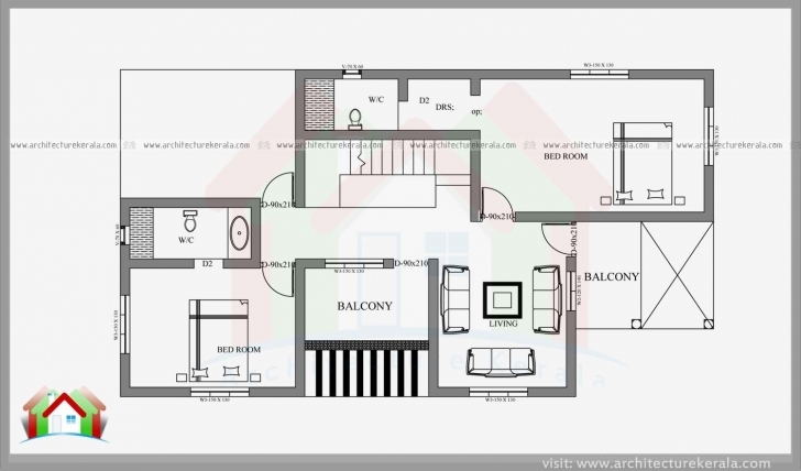 Fantastic 2400 Square Feet 4 Bedroom House Plan And Elevation Can Construct In House Plans 4 Cent Plot Picture