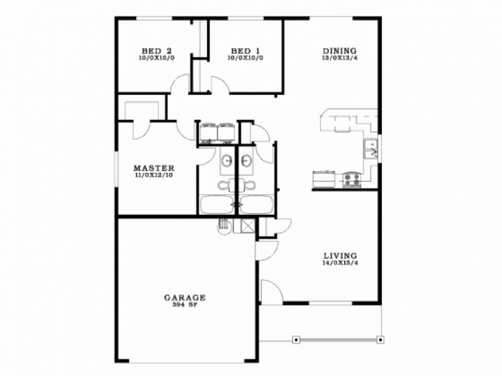 Fantastic 3 Bedroom 2 Bath Bungalow Floor Plan Luxury Four Bedroom Bungalow 3 Bedroom 2 Bath Bungalow Floor Plan Picture