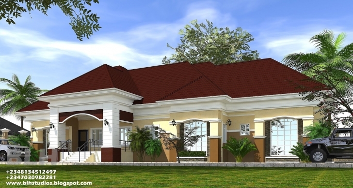 Fantastic 4 Bedroom Bungalow Architectural Design Architectural Designs 4N Bedroom Bungalow Architectural Design Image