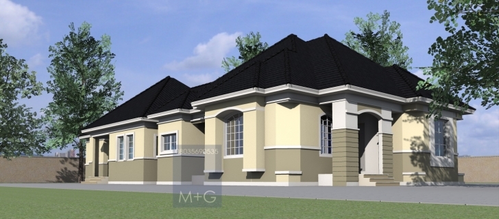 Fantastic Contemporary Nigerian Residential Architecture: 4 Bedroom Bungalow 2 Bedroom Flat Design In Nigeria Image