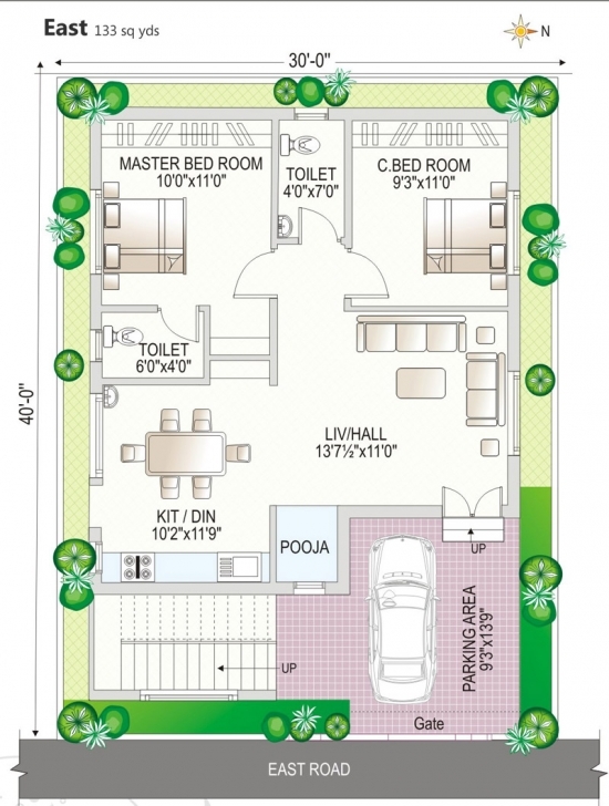 Fantastic Floor Plan - Navya Homes At Beeramguda, Near Bhel, Hyderabad - Navya 30X45 House Plan South Facing Pic