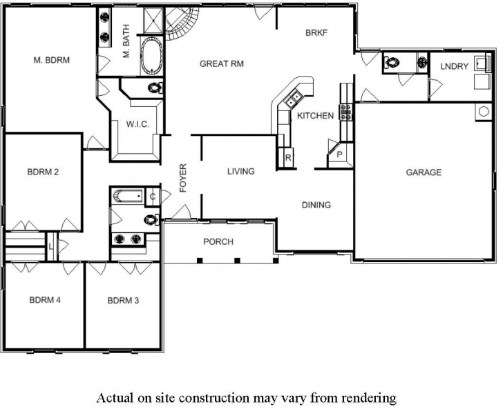 Fantastic Floor Plan Single Storey House Awesome 4 Bedroom Floor Plans For E 4 Bedroom Single Story House Floor Plans Pic