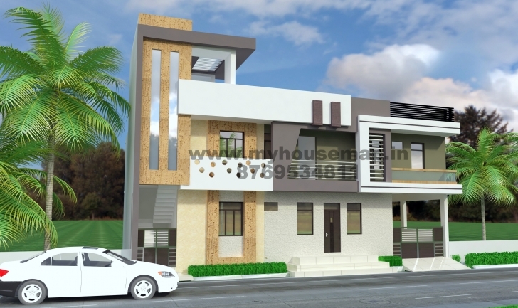 Fantastic Front Elevation Design Modern Duplex | Front Elevation Design House Front Elevation Duplex Banglo Com Picture