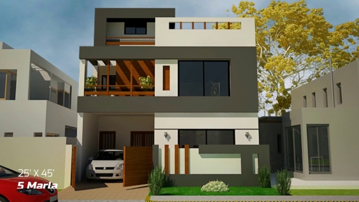 Fantastic Front Elevations For Small Houses Part-2 - Youtube Pics Of 7 Marla House With Thier Arcetect Picture