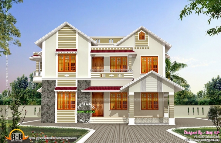 Fantastic Front Side Elevation House Kerala Home Design Floor Plans - Building Home Front Look Pic Pic