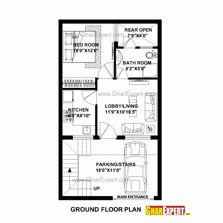 Fantastic House Plan For 20 Feet By 35 Feet Plot (Plot Size 78 Square Yards 20*35 House Plan Photo