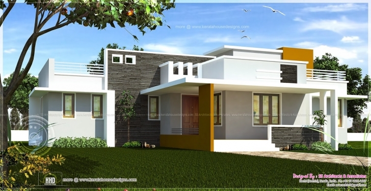 Fantastic Single Floor Contemporary House Design Indian Plans - Building Plans Single Floor Elevation India Pic