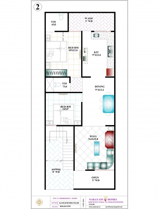 Fascinating 20X50_Bhandari Interior 02 (2433×3183) | House Plans | Pinterest 15X50 House Design Drawing Image