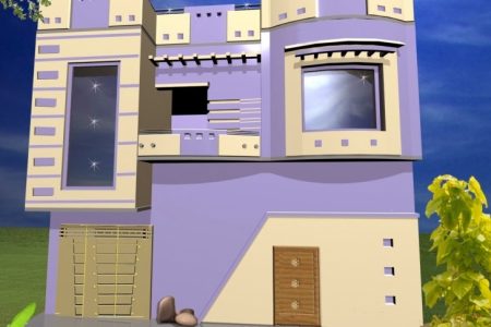 3 Marla House Front Design