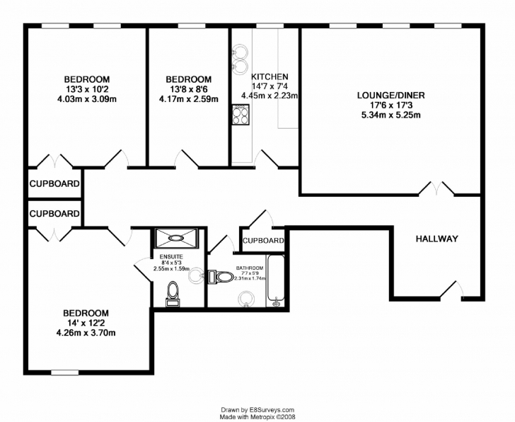 Fascinating Apartment: Creative Decorations Three Bedroom Apartment Floor Plans 3 Bed Room Flat Plan Image