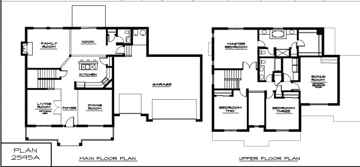Fascinating Architecture. 4 Story House Plans With 3 Bedrooms: Two Story House Simple 4 Bedroom House Plans 2 Story Pic